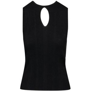 Simona Corsellini, Dames, Tops, Zwart, Maat: L Katoen,