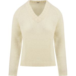 Aspesi, Dames, Truien, Beige, Maat: 2XS Wol,