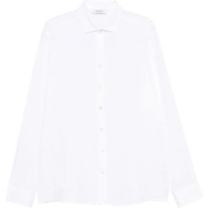 Gran Sasso, Heren, Overhemden, Wit, Maat: 3XL Linnen,