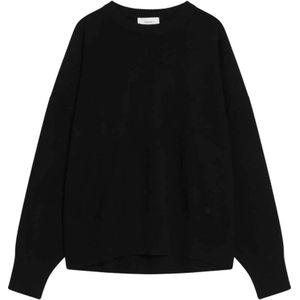 Loulou Studio, Dames, Truien, Zwart, Maat: L Kasjmier,