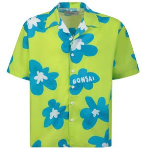 Bonsai, Heren, Overhemden, Groen, Maat: S Katoen,