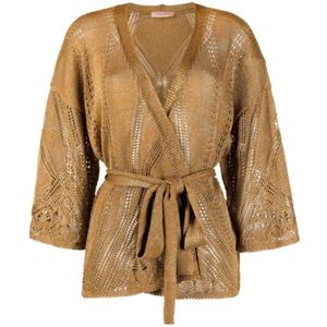 Twinset, Dames, Truien, Bruin, Maat: XS Viscose,