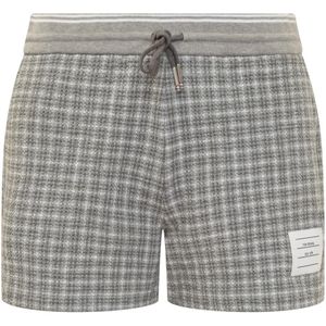 Thom Browne, Dames, Korte broeken, Grijs, Maat: S Katoen,