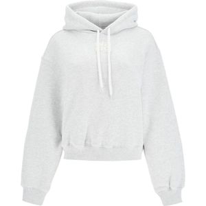 Alexander Wang, Dames, Sweatshirts & Hoodies, Grijs, Maat: XS Katoen,