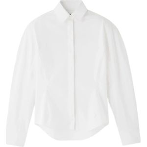 Jacquemus, Dames, Blouses & Shirts, Wit, Maat: 2XS