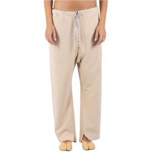 Maison Margiela, Heren, Broeken, Beige, Maat: W42 Katoen,