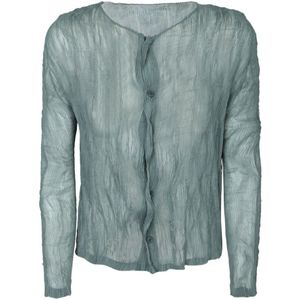 Issey Miyake, Dames, Blouses & Shirts, Groen, Maat: M Chiffon,