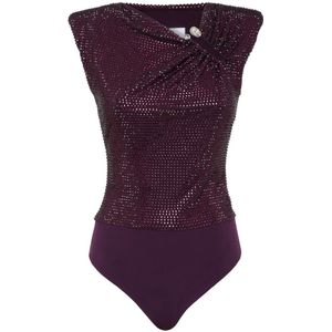 Philipp Plein, Dames, Tops, Paars, Maat: XS Jersey,