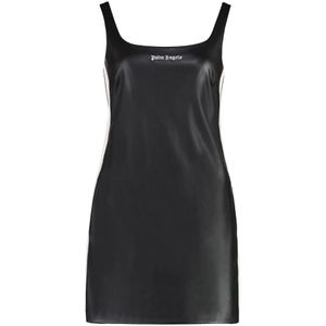 Palm Angels, Dames, Jurken, Zwart, Maat: XS Viscose,