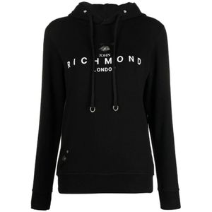 John Richmond, Dames, Sweatshirts & Hoodies, Zwart, Maat: XS Katoen,