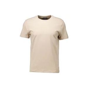 Peuterey Beige T-Shirt met Korte Mouwen , Beige , Heren , Maat: XL