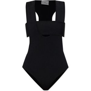 Courrèges, Dames, Tops, Zwart, Maat: M Viscose,