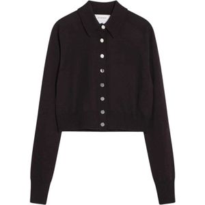 Sportmax, Dames, Truien, Bruin, Maat: S