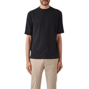 Filippo De Laurentiis, Heren, Tops, Zwart, Maat: M Katoen,