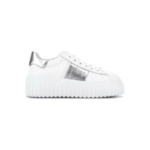 Hogan Gestreepte Sneakers , White , Dames , Maat: 35 1/2 EU