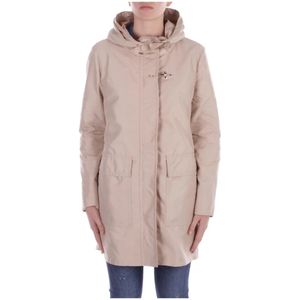 Fay, Dames, Mantels, Beige, Maat: S Poliester,