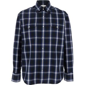 Tonywack, Heren, Overhemden, Blauw, Maat: M Katoen,