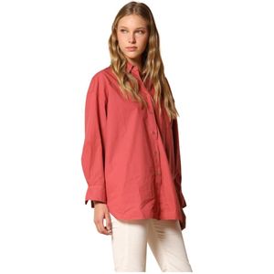 Mason's, Dames, Blouses & Shirts, Rood, Maat: M Katoen,