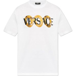 Versace, Heren, Tops, Wit, Maat: XL Katoen,