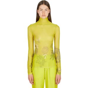 Collina Strada, Dames, Tops, Groen, Maat: XS Nylon,