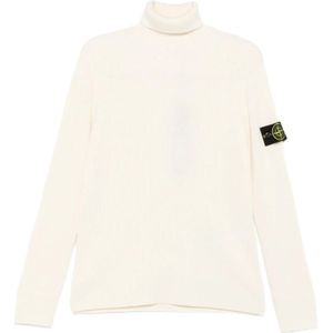 Stone Island, Heren, Truien, Wit, Maat: M