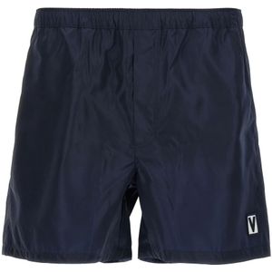 Valentino Garavani, Heren, Badkleding, Blauw, Maat: M Nylon,