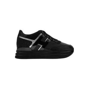 Hogan Stijlvolle Damessneakers Platform , Black , Dames , Maat: 37 EU