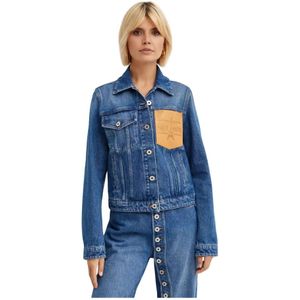 Jean Paul Gaultier, Dames, Jassen, Blauw, Maat: M Denim,