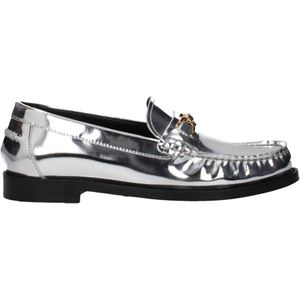 Versace, Dames, Schoenen, Grijs, Maat: 40 EU Leer,