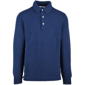 Gran Sasso, Heren, Tops, Blauw, Maat: 2XL Wol,