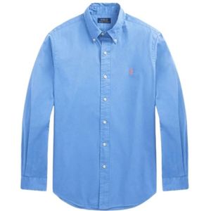Polo Ralph Lauren, Heren, Overhemden, Blauw, Maat: M Katoen,