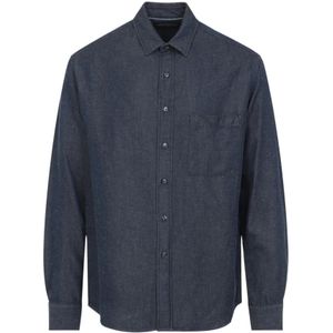 Canali, Heren, Overhemden, Blauw, Maat: XL Katoen,