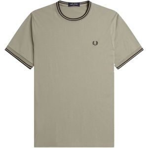 Fred Perry, Heren, Tops, Grijs, Maat: XL Katoen,