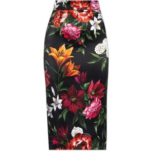 Dolce & Gabbana, Dames, Rokken, Veelkleurig, Maat: 2XS Satijn,