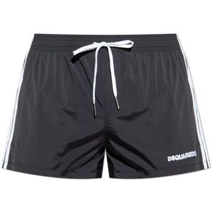 Dsquared2, Heren, Badkleding, Zwart, Maat: S Polyamide,