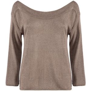 Nenette, Dames, Truien, Bruin, Maat: XS Viscose,