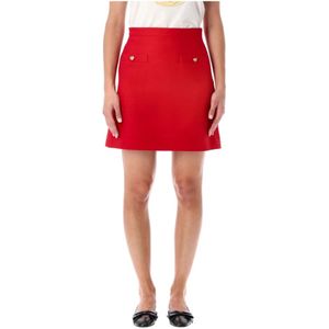 Valentino Garavani, Dames, Rokken, Rood, Maat: S Zijde,