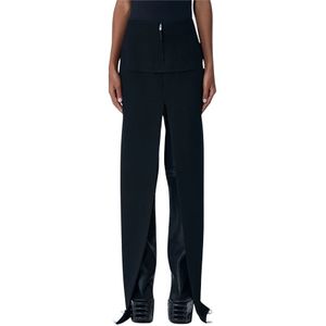 Rick Owens, Dames, Broeken, Zwart, Maat: XS Wol,