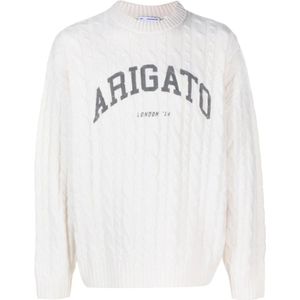 Axel Arigato, Heren, Truien, Beige, Maat: S Wol,