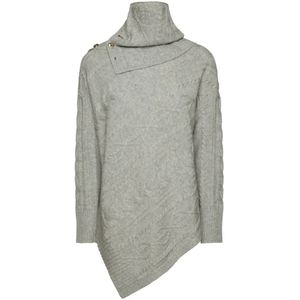 Elena Mirò, Dames, Truien, Grijs, Maat: S