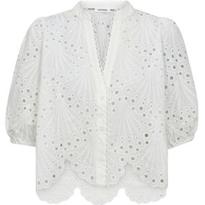 Co'Couture, Dames, Blouses & Shirts, Wit, Maat: XS Katoen,