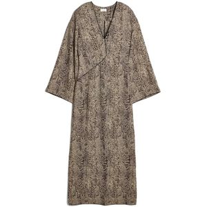 By Malene Birger, Dames, Jurken, Beige, Maat: M Leer,