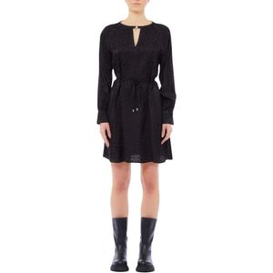 Liu Jo, Dames, Jurken, Zwart, Maat: L Viscose,