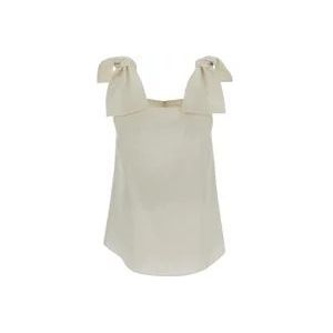 Chloé Linnen Top , Beige , Dames , Maat: S