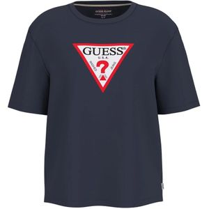 Guess, Dames, Tops, Blauw, Maat: XS Katoen,