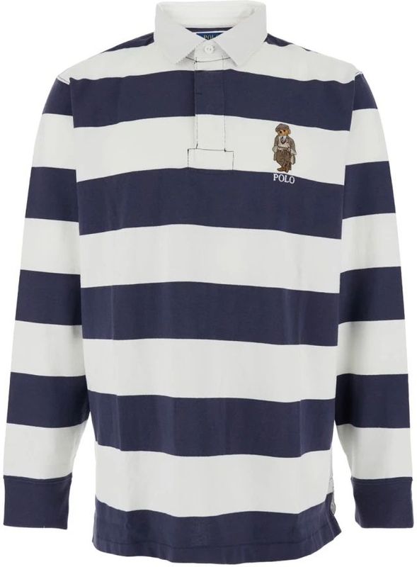 Classic fit sweatshirt met polokraag