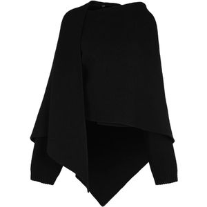 Alberta Ferretti, Dames, Jassen, Zwart, Maat: 2XS Wol,