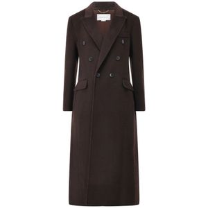 Victoria Beckham, Dames, Mantels, Bruin, Maat: S Wol,