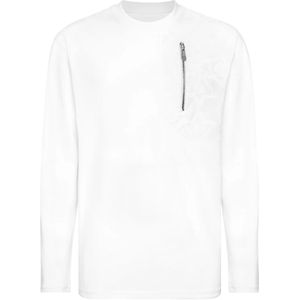 Philipp Plein, Heren, Tops, Wit, Maat: S Katoen,