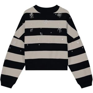 Fabienne Chapot - Ronny - Sweatshirt - Zwart/Wit - Gestreept